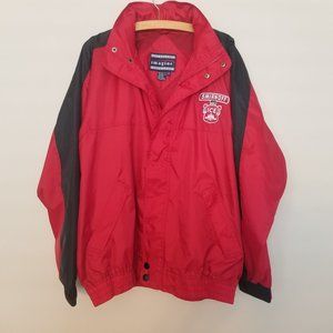 Imagine Sportswear Smirnoff Red Black Hooded Windbreaker Jacket